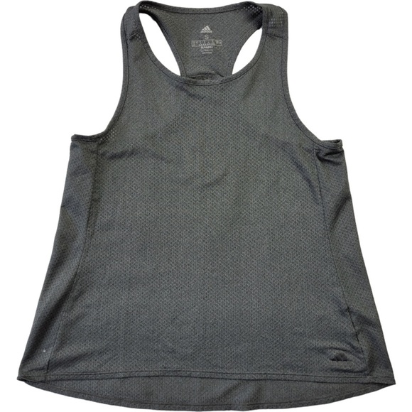 Adidas woman’s Climalite workout tank top dark charcoal gray  size S - Picture 1 of 12